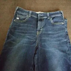 【美品】SOMETHING テーパード　ストレッチ　デニムパンツ　24