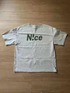 N!CE ロゴ Tシャツ グレー L