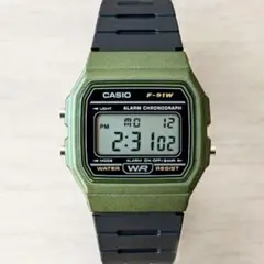 【新品】CASIO カシオ メンズ腕時計 カーキ