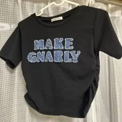 MAKE GNARLY 刺繍 ブラック Tシャツ Mサイズ