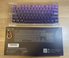 【未使用】Keychronロープロファイル互換 キーキャップセット　パープル