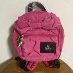 BeBe リボン　ピンク　リュック