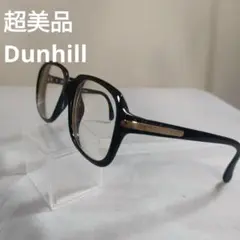 196 超美品　ダンヒル　DUNHILL メガネ 6001A 90 黒縁　度あり