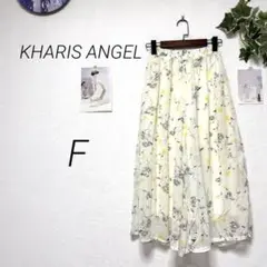 9788 KHARIS ANGEL 花柄ワイドパンツ F シフォン