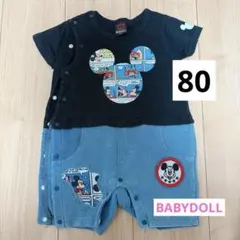 BABYDOLL ミッキーロンパースカバーオール