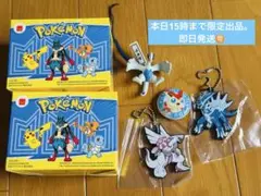ディアルガ　パルキア　ビクティニ　ルギア　キーホルダー　マックおもちゃ　缶バッヂ