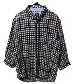 BEAMS HEART リネン 七分袖 シャツ 格子柄 Lサイズ ビームス