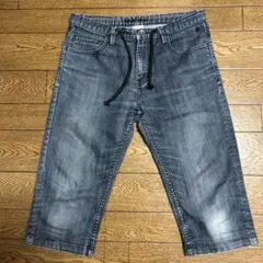 ELEMENT デニムAB021-715 フェード加工クロップドパンツ