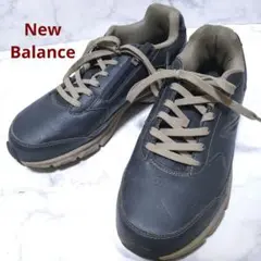 美品 New Balance MW363NV ネイビー サイドジップ スニーカー