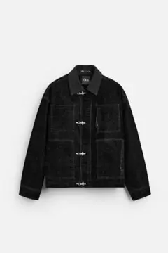ZARA/ザラ/ベルベットジャケット/カバーオール/ポケット付き/人気/極美品