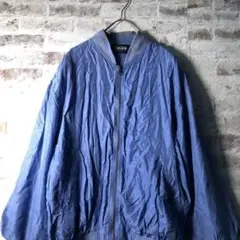 【ヴィンテージ】レトロ シルク ブルゾン 古着 usedAS3