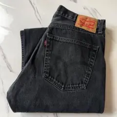 【W36L30】リーバイス505 黒ブラック ゆるダボビッグシルエットメンズ古着