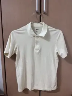 クリーム色 半袖ポロシャツ