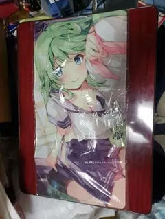 プレイマット　東方　project 東風谷早苗 美品】『東方プロジェクト』TCG汎用プレイマット 霊夢 早苗