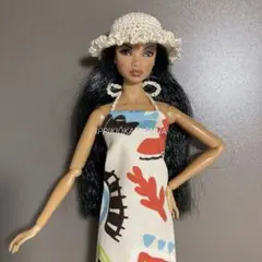 コレット バービー ポピーパーカー 帽子 シナモンゴールドラメ 縁取り