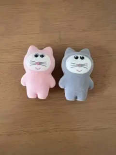 むにゅ3 のミニチュアマスコット ガチャ ２個セット　ねずにゃお　にゃおぴん