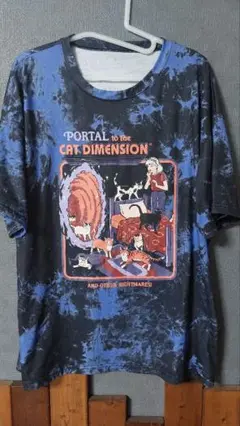 STEVEN RHODES CAT DIMENSION Tシャツ タイダイ