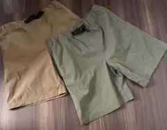値下げ！150 カーキ・ベージュ ショートパンツ 2点セット