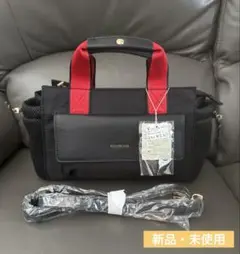 スコットクラブpechinchar 2wayカラーハンドルバッグ　黒×赤　新品