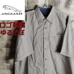 ゆるたぼ 企業ロゴ JAGUAR ジャガー ワークシャツ ロゴ刺繍 SH-131