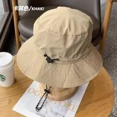 サファリハット アウトドア UV 撥水 キャンプ 帽子 UVカット折りたたみ