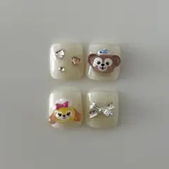 フットチップ　親指用チップ　ダッフィー　クッキーアン