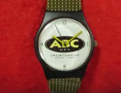 EC478)★完動腕時計★未使用★ＡＢＣ ＵＳＡ スポーツウエア★非売品