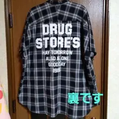 新品未使用❣️ドラッグストアーズのチェック柄 半袖シャツF