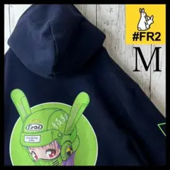 【激レア】FR2 バイカーガール パーカー M ネイビー グリーン 黄緑 紫 青