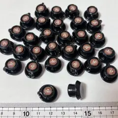 30個 黒 ミニラテアート ソーサー一体型 ミニチュア ドールハウス
