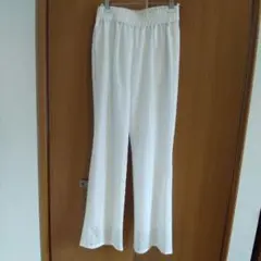 NICE CLAUPホワイト レースパンツ