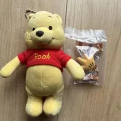 プーさん　ぬいぐるみ　キーホルダー　ディズニーストア