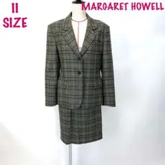 MARGARET HOWELL チェック柄 スカートスーツ K1578
