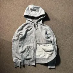 UNIQLO DOUBLE ZIP ダブルジップ パーカー グレー M