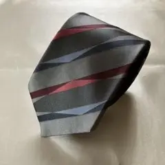ab andre bony Parisアンドレボニーグレー ストライプネクタイ