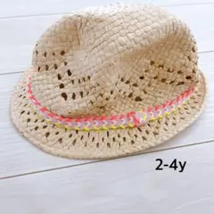 H&M 麦わら帽子 2-4y ベージュ