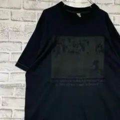 USA製90sヴィンテージTシャツ！シングルステッチ　ブラック半袖古着XL725