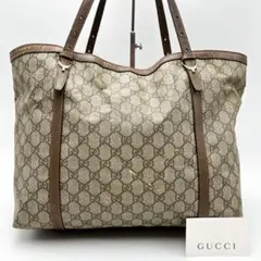 ✨大容量✨ GUCCI グッチ トートバッグ ハンドバッグ GG レザー