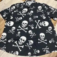 新品 スカル ドクロ ロック シャツ アロハ