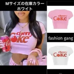 在庫ラスト♥︎チェリー＆コカコーラ♥︎半袖Tシャツ