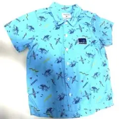 Quiksilver 半袖アロハシャツ V5-7 水色