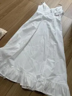 最終値下げ　新品　charleschaton ロングワンピース　コットン
