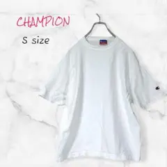 Champion Tシャツ ホワイト 半袖 (S) ロゴ コットン 送料無料