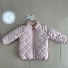 新品　しまむら　中綿ジャケット　ピンク　80