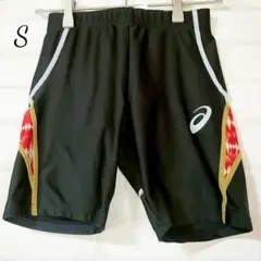 アシックス インドアスポーツウェア ハーフパンツ S ブラック