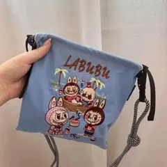 ラブブ　バッグ　Labubu ブルー　新品未使用