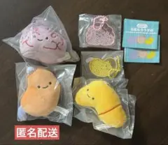 にっこりーノ　元気なカラダのぬいぐるみ・シャカシャカアクリルキーホルダー　5点