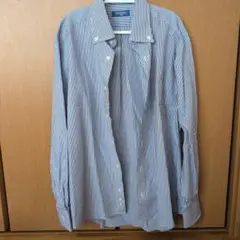 山喜 SHIRT STATION ストライプ 長袖ワイシャツ 41-84 L