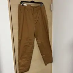 ユニクロ　UNIQLO コットンリラックスアンクルパンツ　サイズXL ブラウン