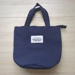 スープジャーバッグ ミニ保冷バッグ ネイビー